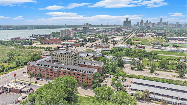 6533 E Jefferson Unit 427, Detroit, MI 48207 - aerial view of skyline and a large body of water