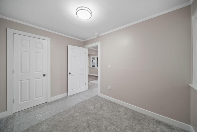 164 Cross St, Michigan Center, MI 49254 - unfurnished bedroom with carpet floors, ornamental molding, and baseboards
