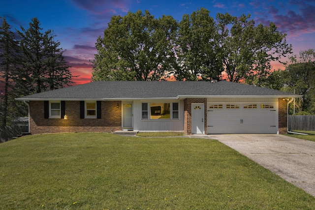 2030 Surry, Schoolcraft, MI 49087 - single story home featuring a garage, driveway, and brick siding
