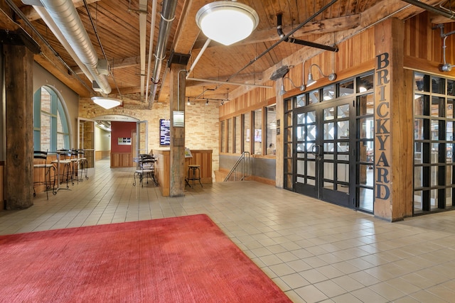 940 Monroe Ave NW Unit 335, Grand Rapids, MI 49503 - building lobby featuring wood ceiling