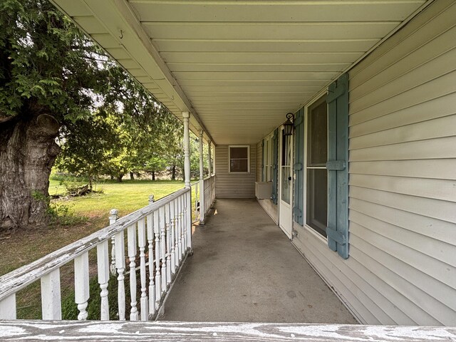 15522 Kimball Rd, Trufant, MI 49347 - covered porch featuring a yard