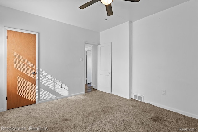 4387 Pingree St, Detroit, MI 48204 - empty room featuring carpet flooring, a ceiling fan, and baseboards