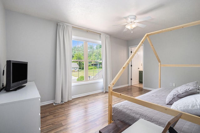 4844 Ontario Dr, Buchanan, MI 49107 - bedroom featuring wood finished floors and ceiling fan
