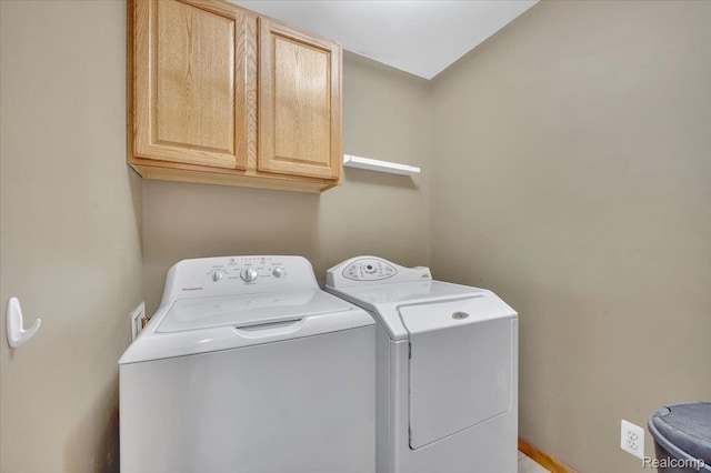 38 Melvin J Ct, Oxford, MI 48371 - washroom with separate washer and dryer and cabinet space