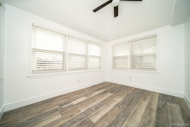 16240 Washburn St, Detroit, MI 48221 - unfurnished room featuring ceiling fan, wood finished floors, and baseboards