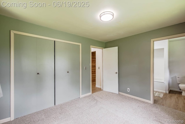 5180 Hillsboro Rd, Davisburg, MI 48350 - unfurnished bedroom with carpet floors, a closet, and ensuite bathroom
