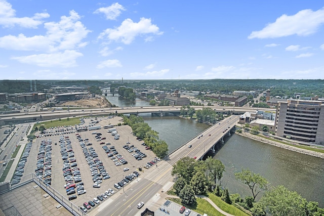 60 Campau Cir NW Unit 2308, Grand Rapids, MI 49503 - aerial view of a notable bridge and a large body of water