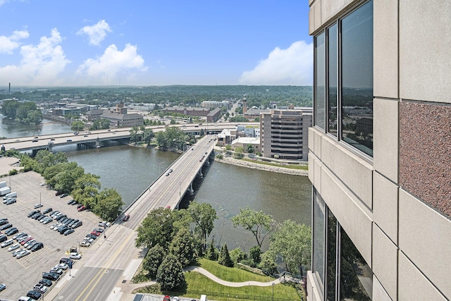 60 Campau Cir NW Unit 2308, Grand Rapids, MI 49503 - water view with a notable bridge
