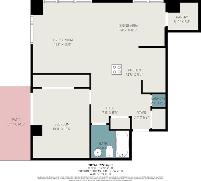 60 Campau Cir NW Unit 2308, Grand Rapids, MI 49503 - floor plan / room layout