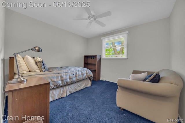 2861 Whittier Dr, Bloomfield Hills, MI 48304 - carpeted bedroom featuring a ceiling fan and baseboards