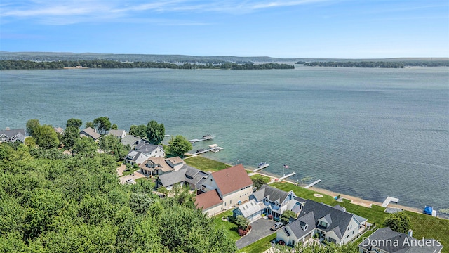 12571 Westwood Ln, Wayland, MI 49348 - aerial view of residential area with a large body of water