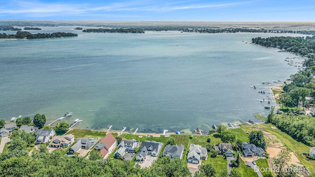12571 Westwood Ln, Wayland, MI 49348 - aerial view of property and surrounding area featuring a large body of water and nearby suburban area