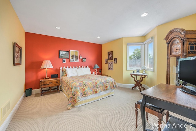 12571 Westwood Ln, Wayland, MI 49348 - carpeted bedroom featuring recessed lighting