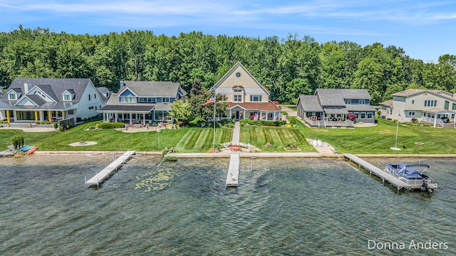 12571 Westwood Ln, Wayland, MI 49348 - aerial view of property and surrounding area featuring a nearby body of water
