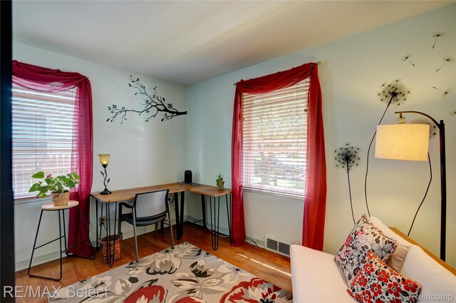 3418 Gratiot Ave, Flint, MI 48503 - home office featuring wood finished floors