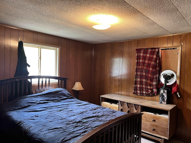 318 E N St, Standish, MI 48658 - bedroom with wooden walls