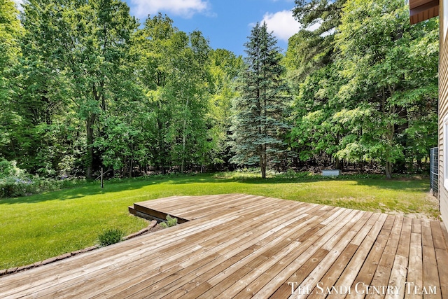 7120 Quarterline Rd, Spring Lake, MI 49456 - wooden terrace featuring a yard