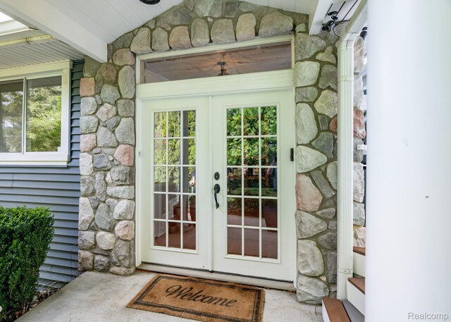900 Indianwood Rd, Lake Orion, MI 48362 - doorway to property with french doors