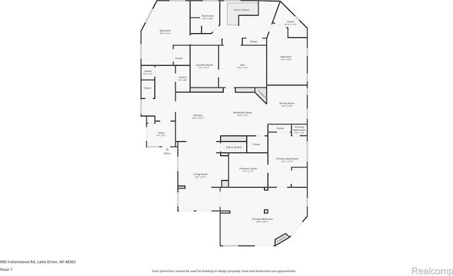 900 Indianwood Rd, Lake Orion, MI 48362 - floor plan / room layout