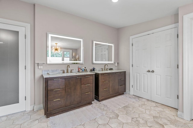 900 Indianwood Rd, Lake Orion, MI 48362 - full bath with vanity and baseboards