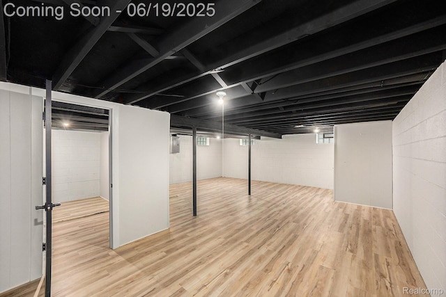 54232 Mound Rd, Shelby Twp, MI 48316 - basement with wood finished floors