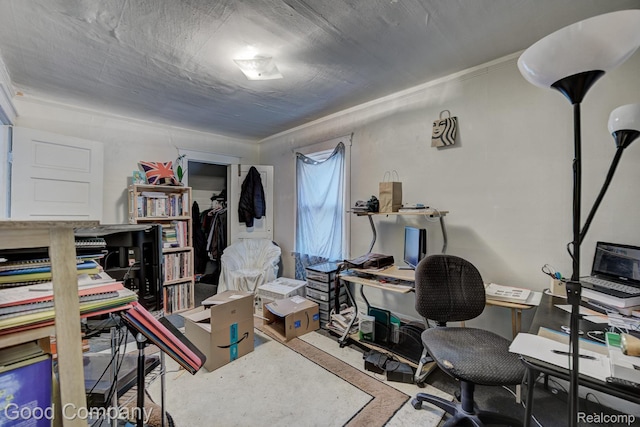 338 W Parent Ave, Royal Oak, MI 48067 - office space featuring concrete floors and crown molding