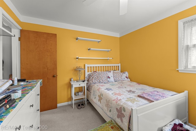 18155 Audette St, Dearborn, MI 48124 - bedroom with carpet floors and a ceiling fan