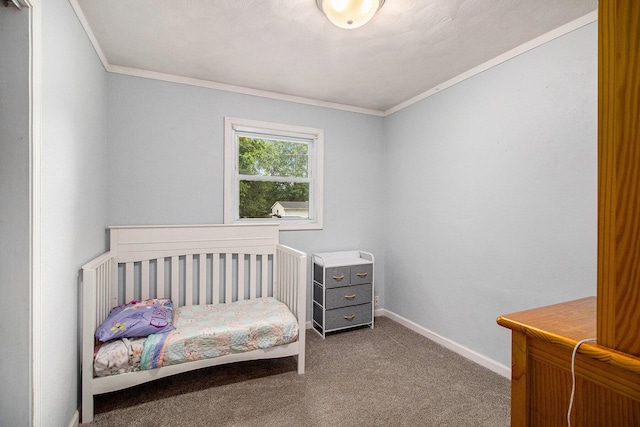 46915 Anthony St, Paw Paw, MI 49079 - bedroom featuring crown molding, carpet flooring, and baseboards