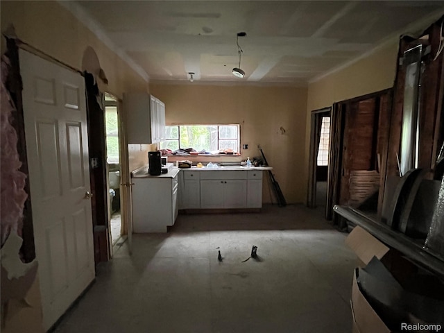 728 Lawrence St, Detroit, MI 48202 - kitchen featuring light countertops and white cabinets