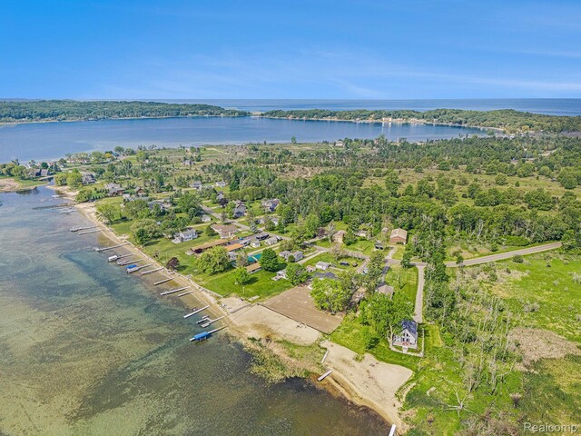 8721 Bayview Rd, Onekama, MI 49675 - aerial view of property's location featuring a nearby body of water