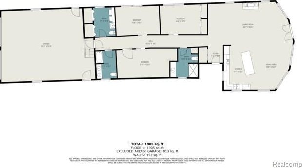 8721 Bayview Rd, Onekama, MI 49675 - view of property floor plan