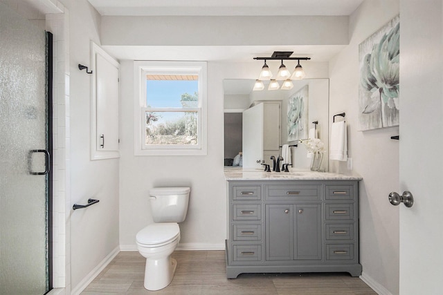 15878 New Holland St, Holland, MI 49424 - bathroom featuring vanity and a shower stall