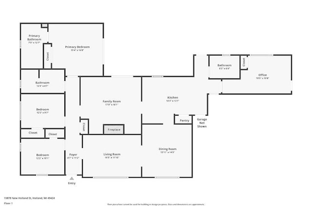 15878 New Holland St, Holland, MI 49424 - view of floor plan / room layout
