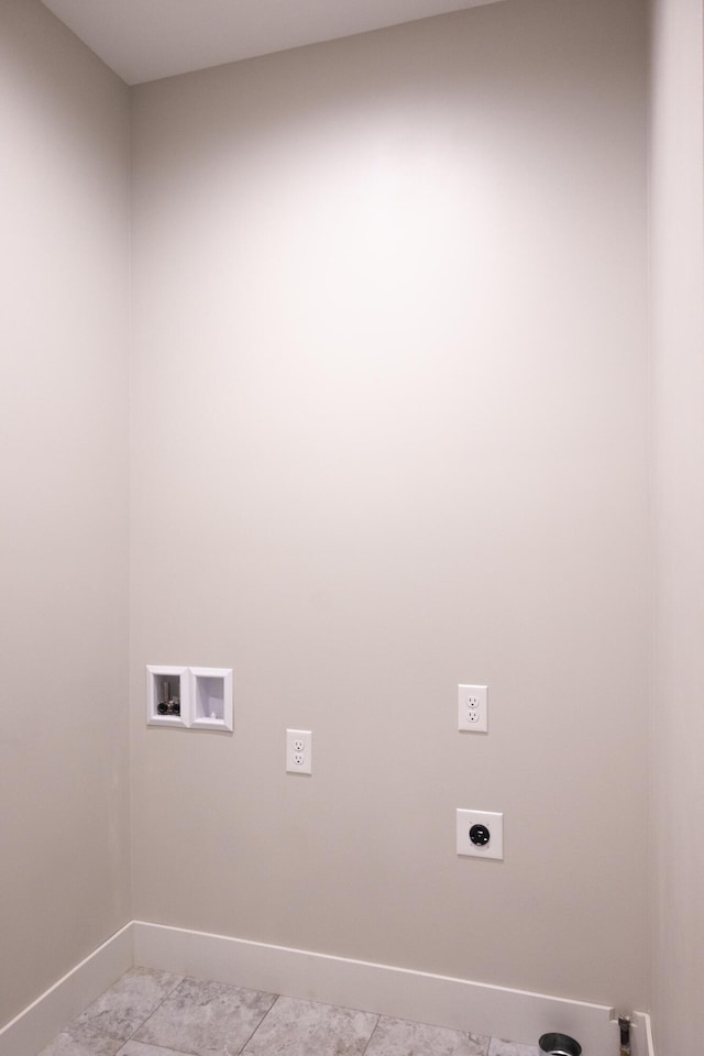 103 Diamond Point Ln, New Buffalo, MI 49117 - washroom with electric dryer hookup, baseboards, and hookup for a washing machine