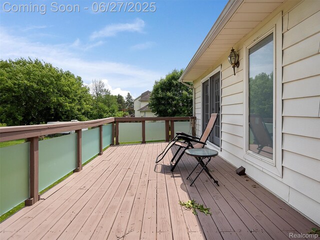 11474 Clairmont Dr, Fenton, MI 48430 - view of wooden deck