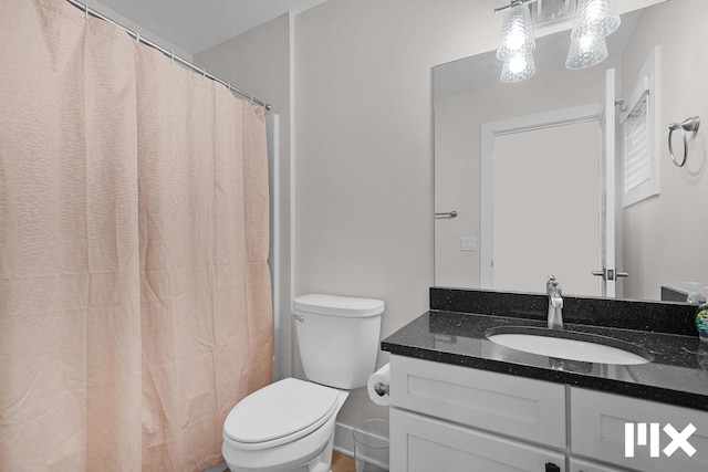 627 Fairview Ave NE Unit 2, Grand Rapids, MI 49503 - full bathroom featuring vanity, toilet, and curtained shower