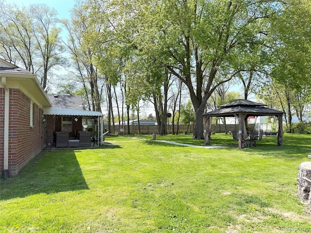 22985 Iroquois St, Clinton Township, MI 48036 - view of yard featuring a gazebo