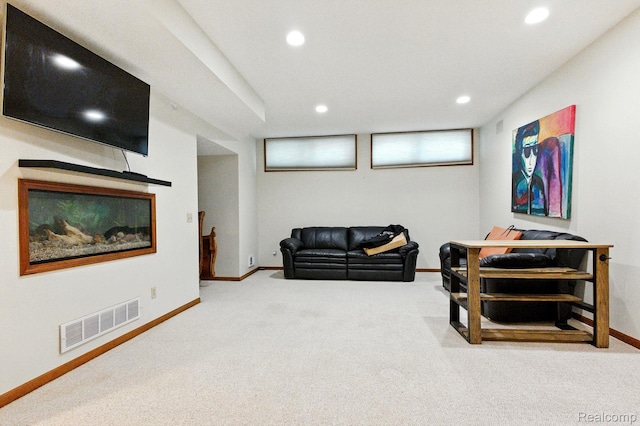 3680 Miller Rd, Ann Arbor, MI 48103 - sitting room with carpet and recessed lighting