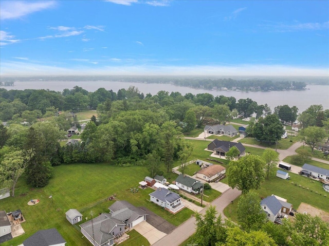 4940 Pottawatamie Path, Watervliet, MI 49098 - aerial perspective of suburban area featuring a large body of water