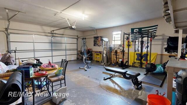 3257 N Christy Way, Saginaw, MI 48603 - garage featuring a garage door opener