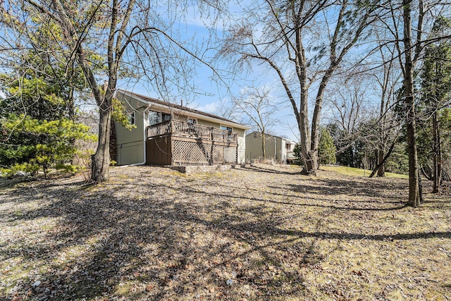 2149 Fair St, Ann Arbor, MI 48103 - rear view of property featuring a deck