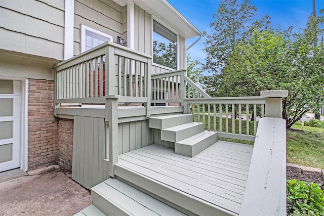 2149 Fair St, Ann Arbor, MI 48103 - deck with stairway