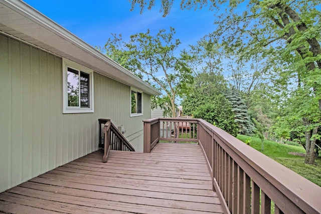 2149 Fair St, Ann Arbor, MI 48103 - view of wooden terrace
