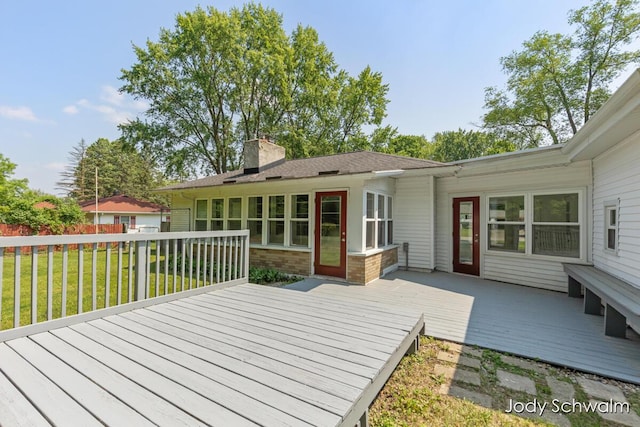 6449 Wendell St SE, Grand Rapids, MI 49546 - deck with a lawn