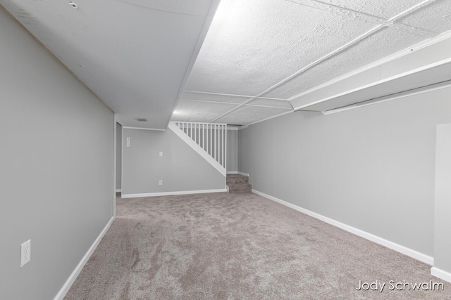 6449 Wendell St SE, Grand Rapids, MI 49546 - finished basement with carpet floors and stairs