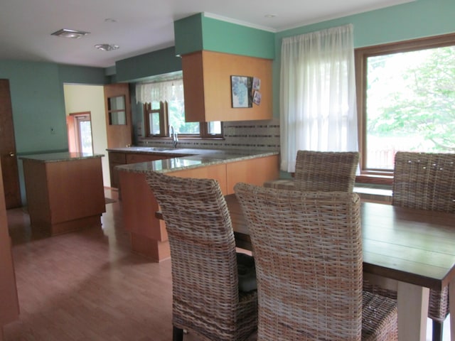 43859 60th Ave, Paw Paw, MI 49079 - dining area with plenty of natural light and wood finished floors