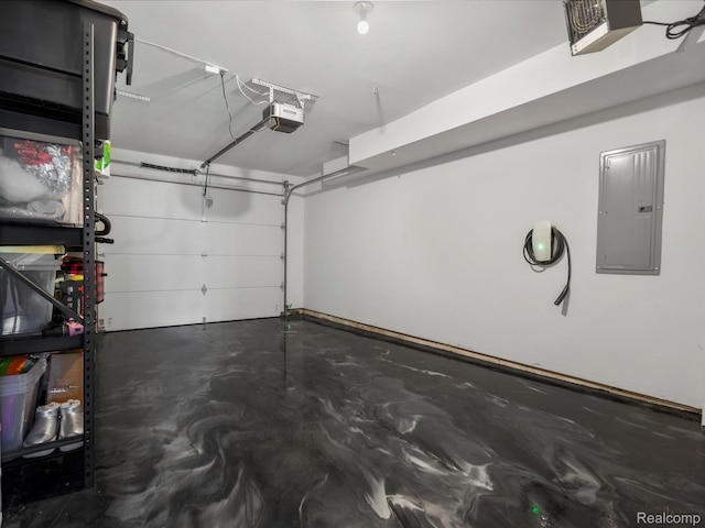 533 E Harrison Ave Unit 12, Royal Oak, MI 48067 - garage with electric panel and a garage door opener