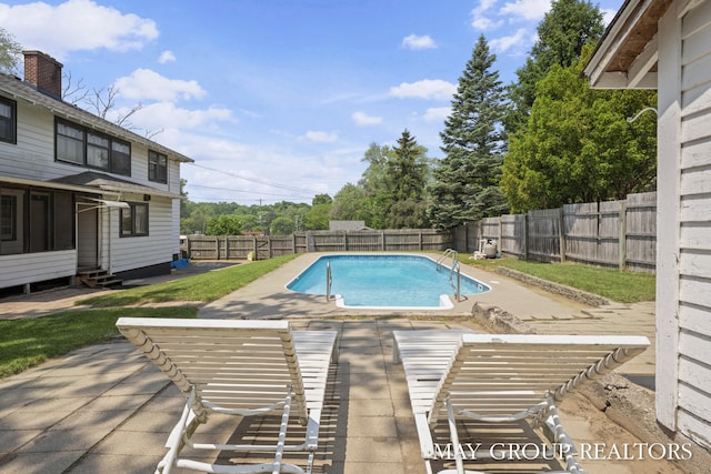 1951 Leonard St NW, Grand Rapids, MI 49504 - view of pool featuring entry steps, a fenced backyard, and a patio area