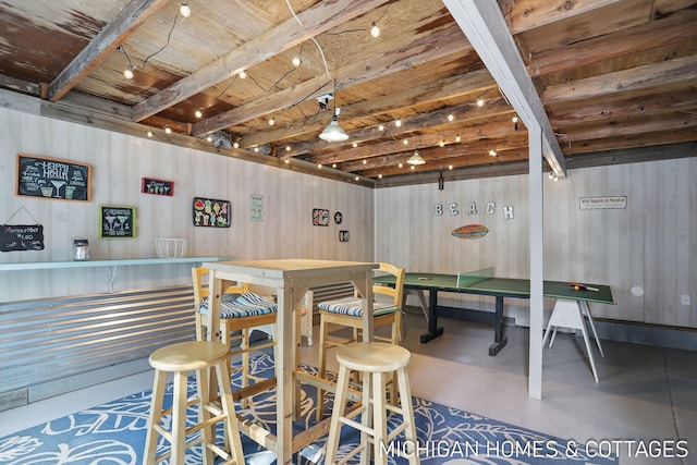 2259 Ottawa Beach Rd, Holland, MI 49424 - bar featuring finished concrete flooring