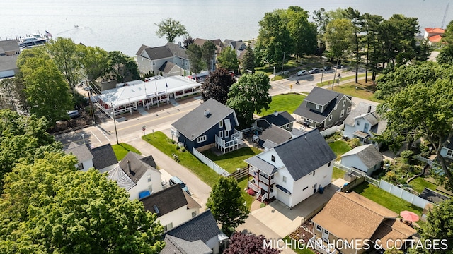 2259 Ottawa Beach Rd, Holland, MI 49424 - aerial perspective of suburban area with a nearby body of water